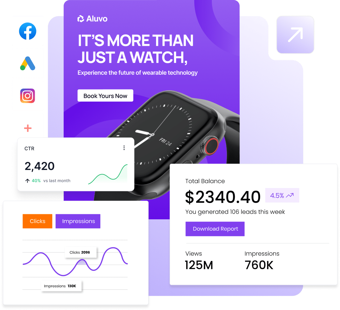 Rank tracking dashboard with trend charts and keyword visibility graphics
